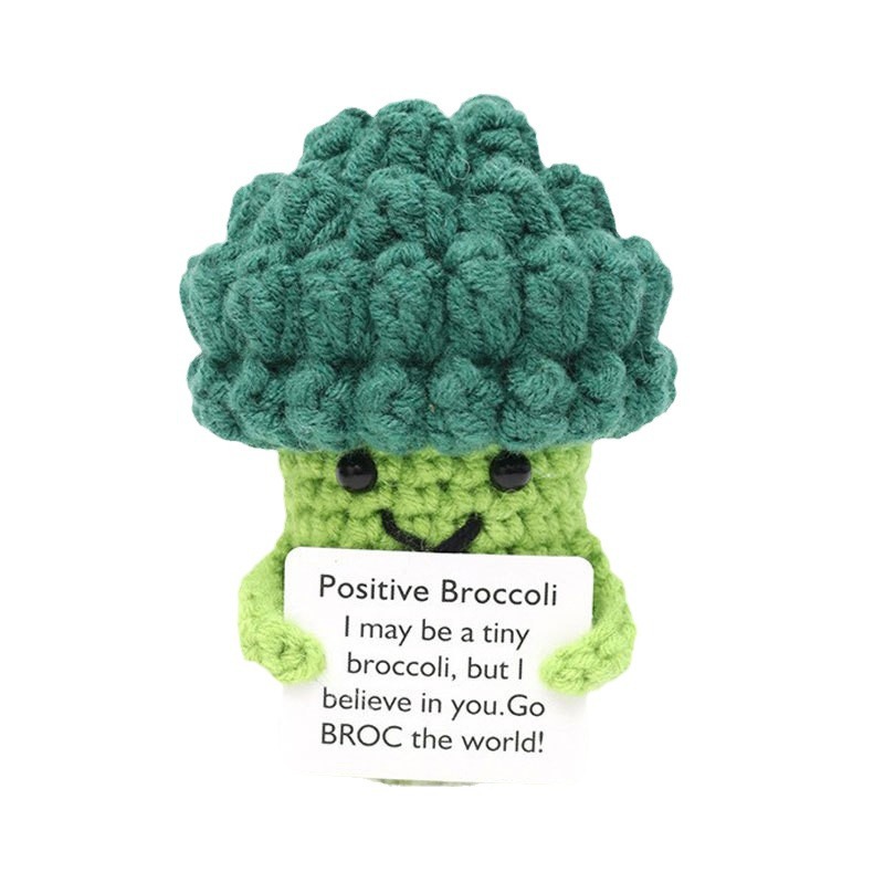 Cross-border Hot-selling Finished Wool Knitted Potted Plant Ornaments Cartoon Small Doll Knitted West Blue Flower Positive Potato Octopus