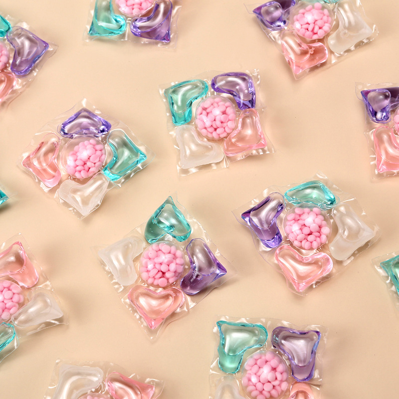 Five-in-One Laundry Beads Lasting Fragrant Beads Strong Decontamination, Compliant Bacteria and Mite Removal Laundry Beads Concentrated Laundry Liquid