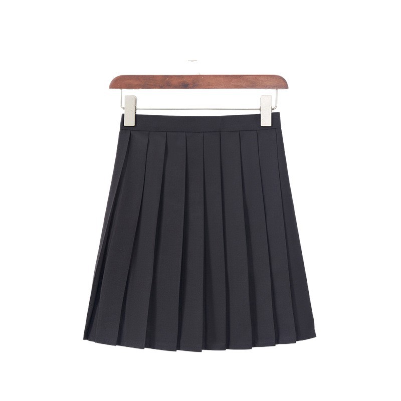 Manufacturer's Black Three-Piece Jk Uniform for Women, Japanese-Style Traditional Basic Sailor Suit, College Style Sweet Short Skirt Set