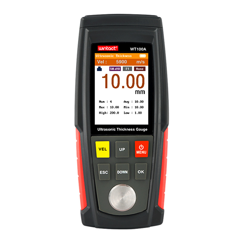 WT100A ultrasonic thickness gauge WINTACT nondestructive testing thickness measurement range: 1.00~225.0