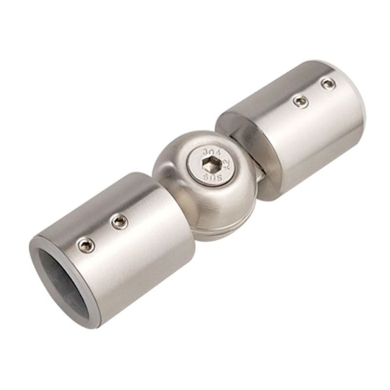 304 stainless steel round pipe connector bathroom adjustable black fixing shower room curtain rod universal connector