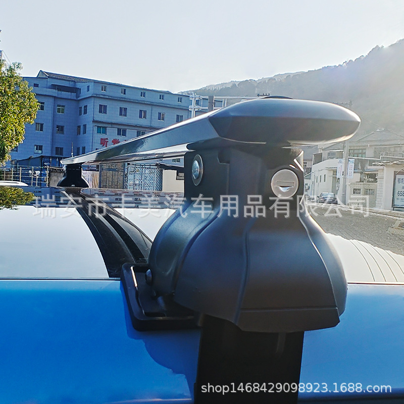 Car Car aluminum alloy anti-theft universal roof travel luggage rack frame luggage spotlight tiger claw cross bar