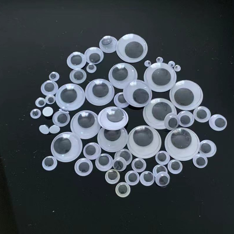 Сделай сам ручные искусственные игрушечные глазки аксессуары самоклеящиеся черно-белые подвижные глазки для игрушечной рыбы