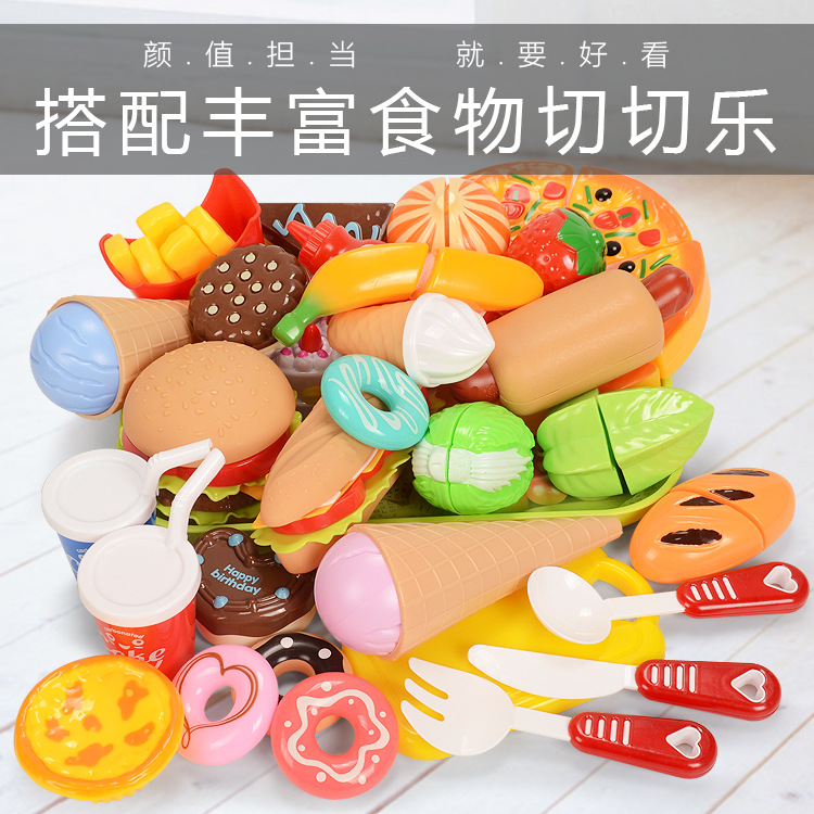 Фрукты и овощи нарезанные для детской игровой кухни, игрушки для раннего обучения, оптовая партия