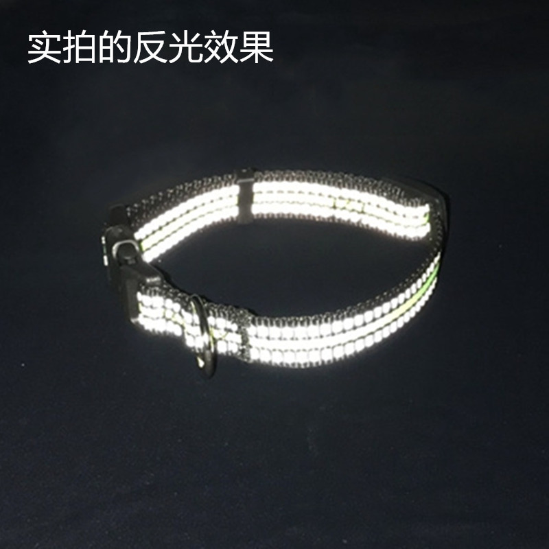 Pet Dog Nylon Reflective Collar Christmas Training Puppy Cat Collar Neck Collar Pet Supplies Wholesale