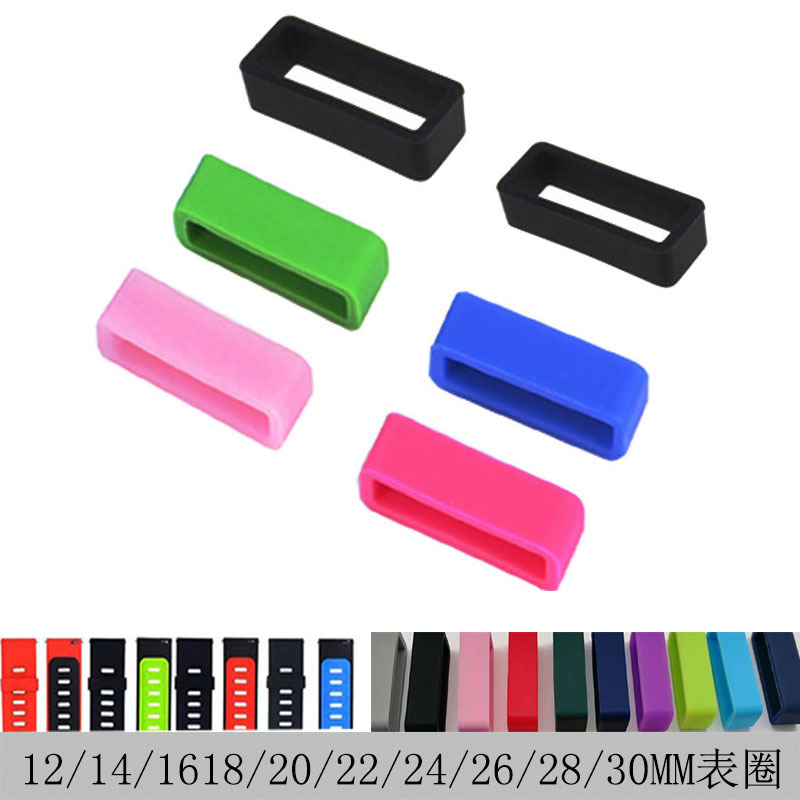 Factory spot direct supply children adult watchband accessories watch silicone activity rubber ring bracelet bezel