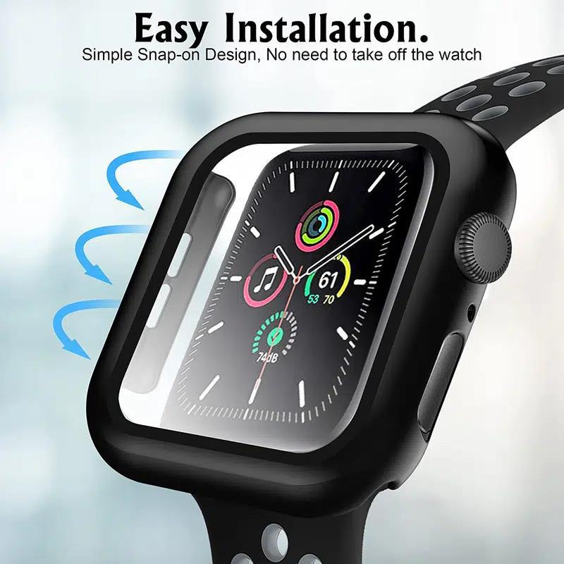 Applicable to Apple Watch Ultra8 protective case hard PC + tempered film full cover drop-resistant frosted Shell New in stock