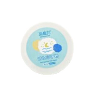 Manufacturer Wholesale Universal Odor-Removing Talcum Powder Baby Cooling Antiperspirant Prickly Heat Powder Puff Box for Adults 140g