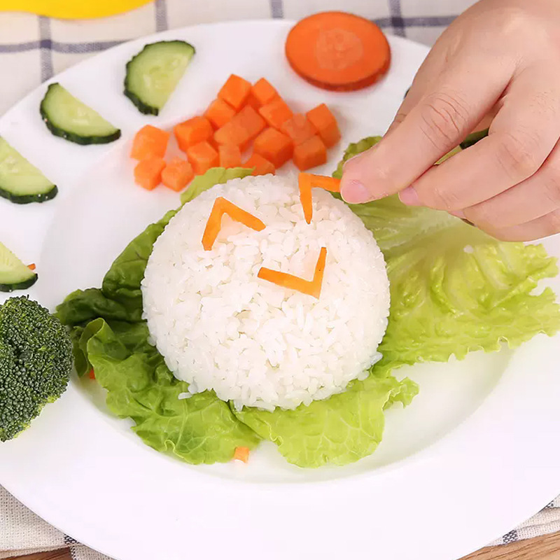 Semi-round rice ball mold baby rice modeling device children's DIY curry rice covered with rice spoon bento tool
