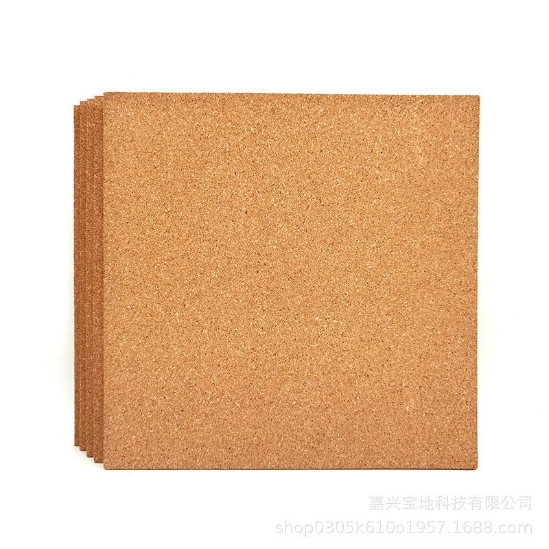 Baoji square cork message board cross-border cork board adhesive self-adhesive wall sticker 30.5*30.5*1.2CM