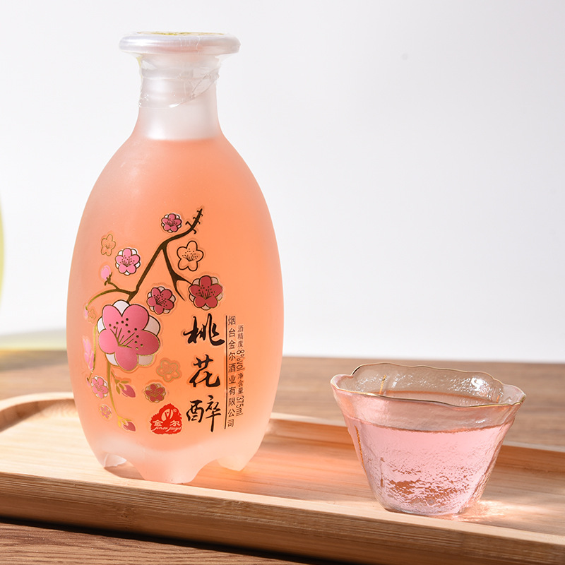Internet Celebrity Fruit Wine Women's Low-Alcohol Sweet Wine Peach Blossom Stuffed Fruity Wine Osmanthus Wine Tipsy High-Value Wine 385ml