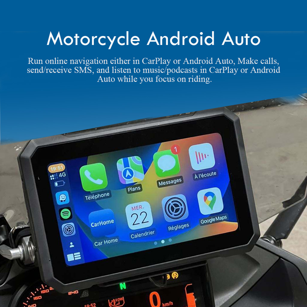 7inch Portable Motorcycle Navigation and Wireless Car Gps Adapter for Cars