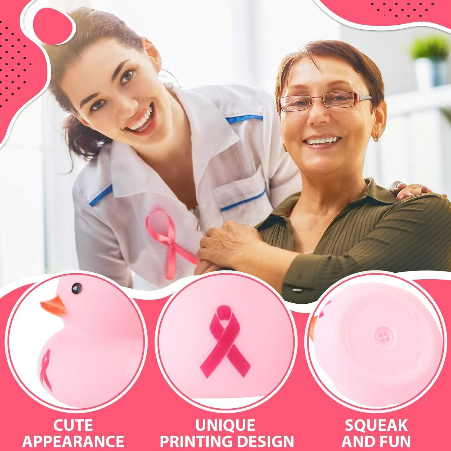 Amazon's New Product, Milk Duck, Holiday Duck, Swimming Duck, Pink Breast Festival Pool Toy