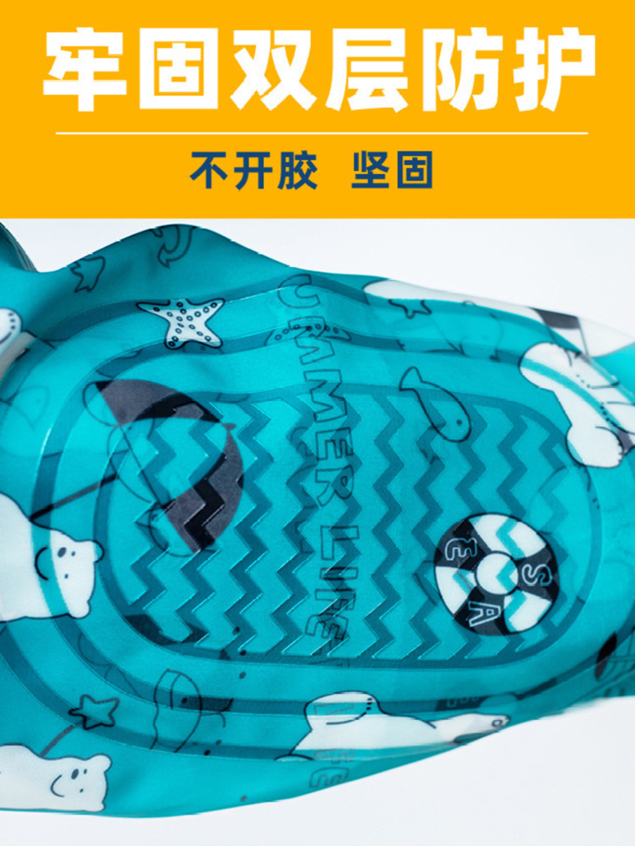 Women's Strap Water Pants Half-length conjoined Lotus Root Dig Fish Beach Rain Boots Waterproof Rain Pants Children's Wading Clothes