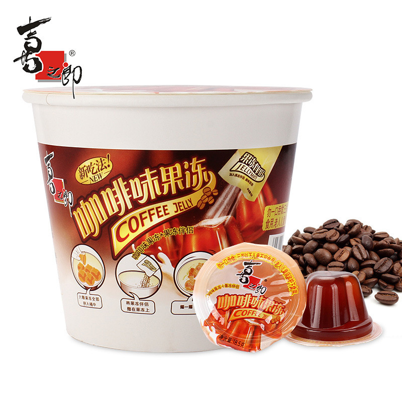 Xizhilang Coffee Flavored Tea Flavored Jelly 135g Jelly Companion Shake Jelly Children's Snacks Sticky Powder Jelly Pudding