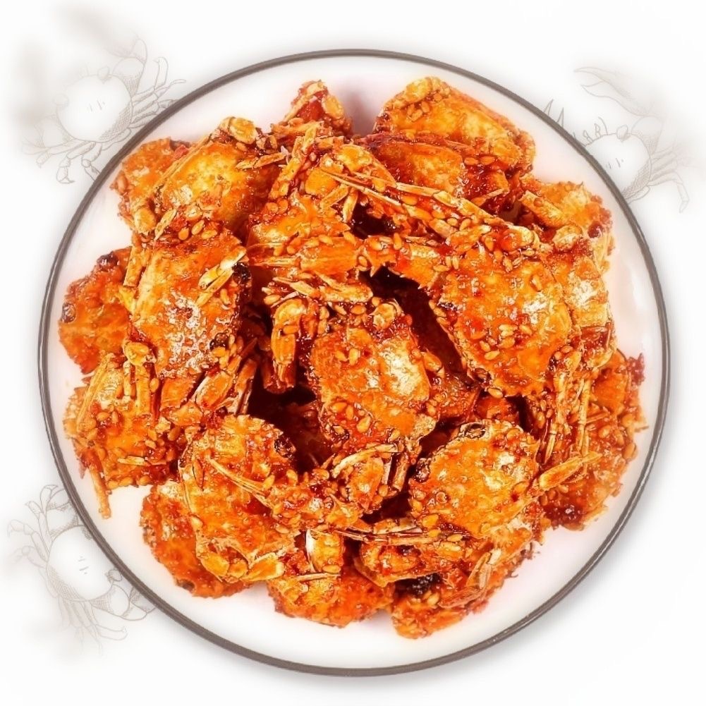 Copy 8090 Childhood Nostalgic Small Crab Sea Crab Snacks Ready-to-eat Crispy Spicy Whole Box Wholesale Snacks
