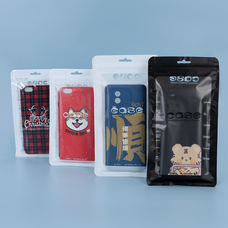 Mobile phone case packaging bag CASE pearlescent yin and yang self-sealing bag translucent bag mobile phone case sealing bag factory wholesale