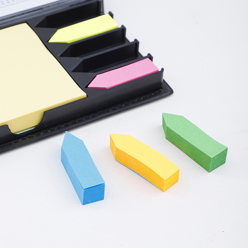 Cross-border dedicated factory direct sales business PU note box with calendar note index n times stickers can be customized LOGO