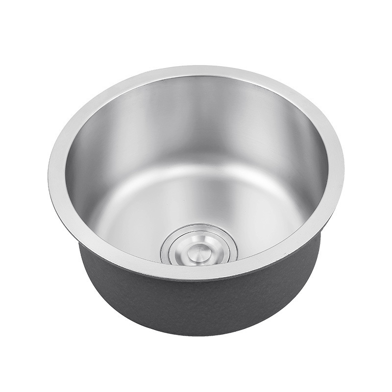 304 Stainless Steel Sink Round Sink Round Basin Round under Counter Sink Kitchen Rv under Counter Small Sink Cross-Border