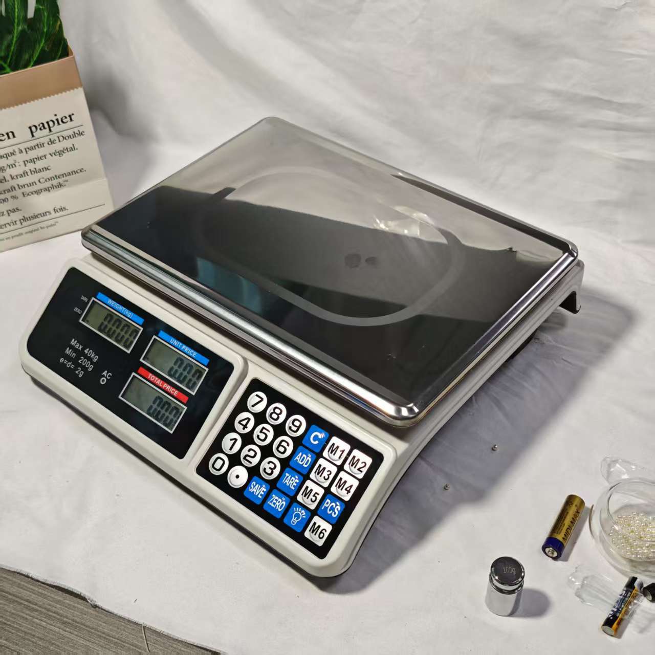 Chunyi Commercial 869 Pricing Scale 40kg Table Scale Household Fruit Pricing Scale Vegetable Selling Scale Lightweight Pricing Scale