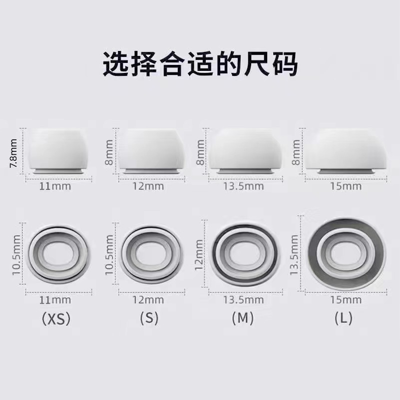 Suitable for Airpodspro Apple Bluetooth Headphone Cover Silicone Earplugs and Ear Caps