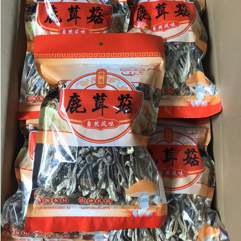 Factory direct supply of antler mushroom dry goods wholesale 250g free shipping antler mushroom crisp Mushroom Mushroom Mushroom mushroom E-Commerce Delivery