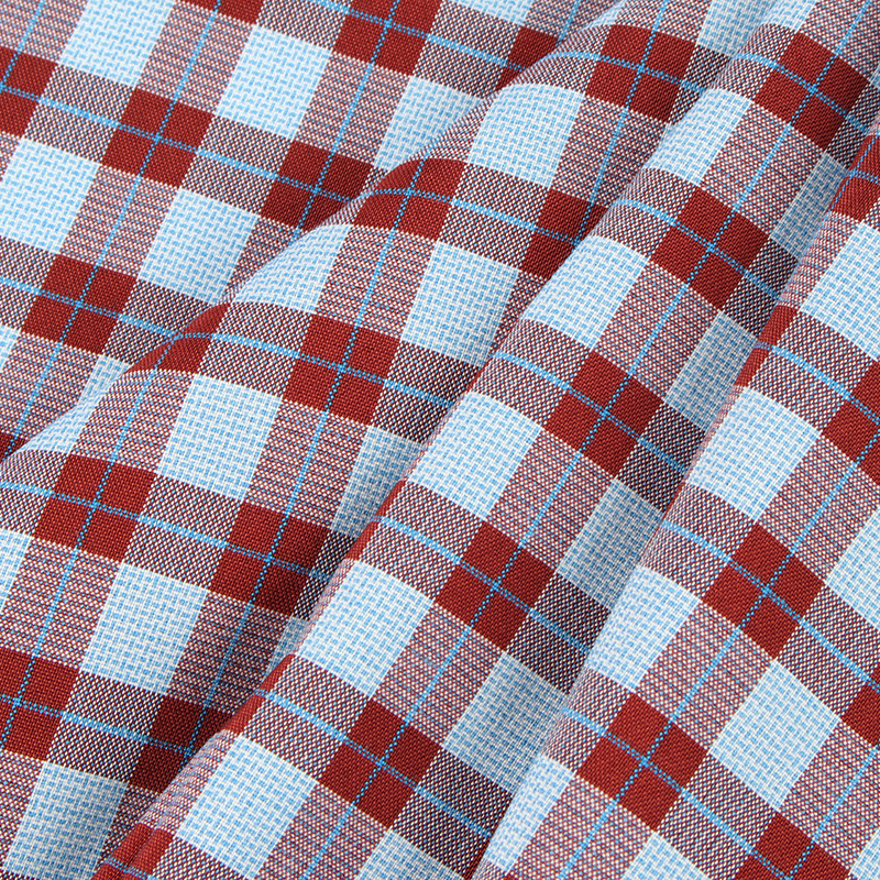 Spot Tr Stretch Plaid 168g Spring and Summer Plaid Fabric Shirt Jk Uniform Suit Skirt Clothing Fabric