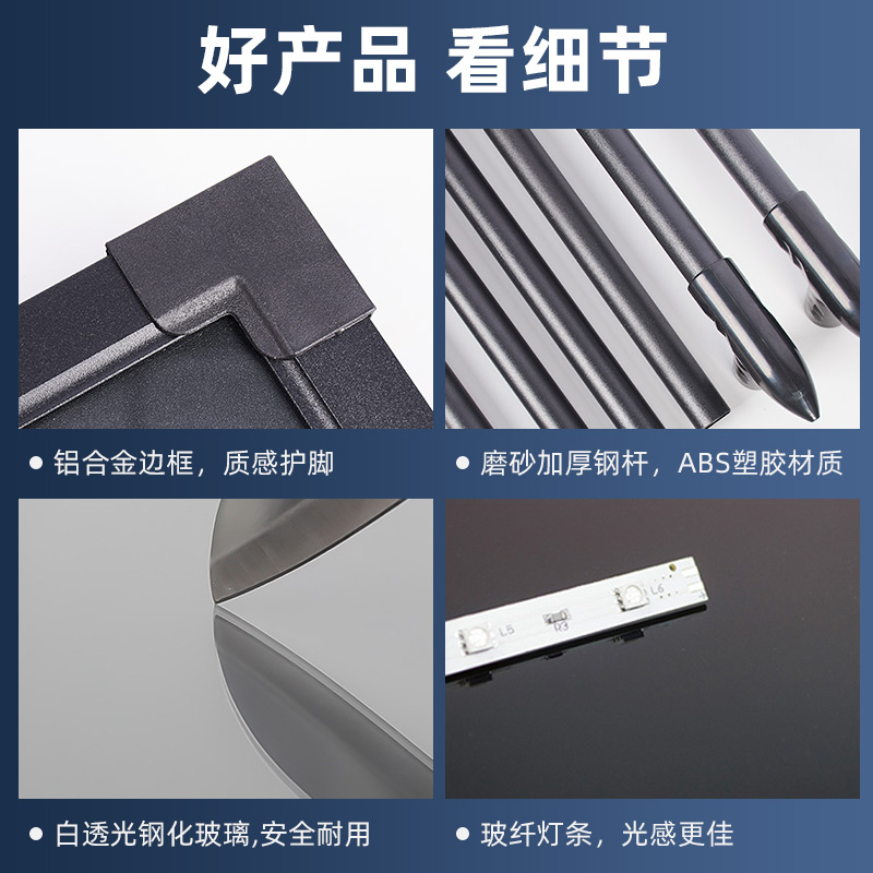 Luminous blackboard rechargeable led electronic fluorescent board shop door night market stall luminous propaganda board vertical display