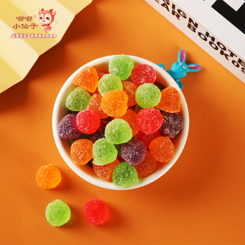 Dudu Little Fairy Large Jar Vitamin Juice Gummy Candy 240G/Bottle Snack Gummy Candy Small Snack Vitamin C Treasure