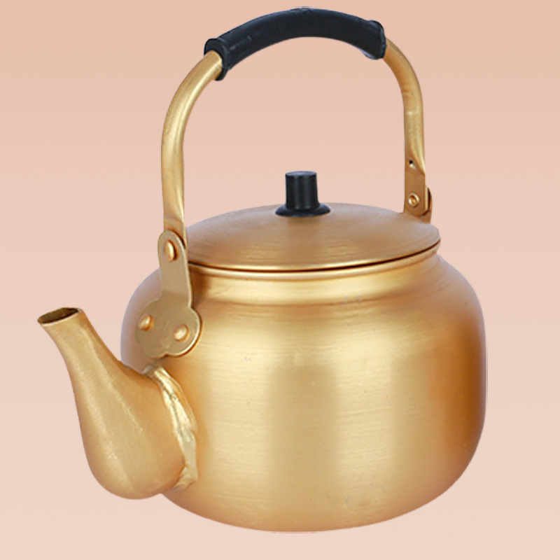 Yellow Aluminum Pot Aluminum Kettle Aluminum Teapot Korean-style Rice Wine Pot Warm Wine Pot Household Large Capacity Gas Gas Boiler