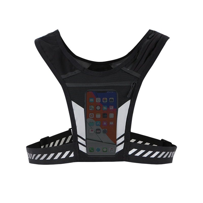 Running Cycling Backpack Water Bottle Backpack Sports Vest Breathable Mesh Vest Outdoor Sports Mobile Phone Backpack