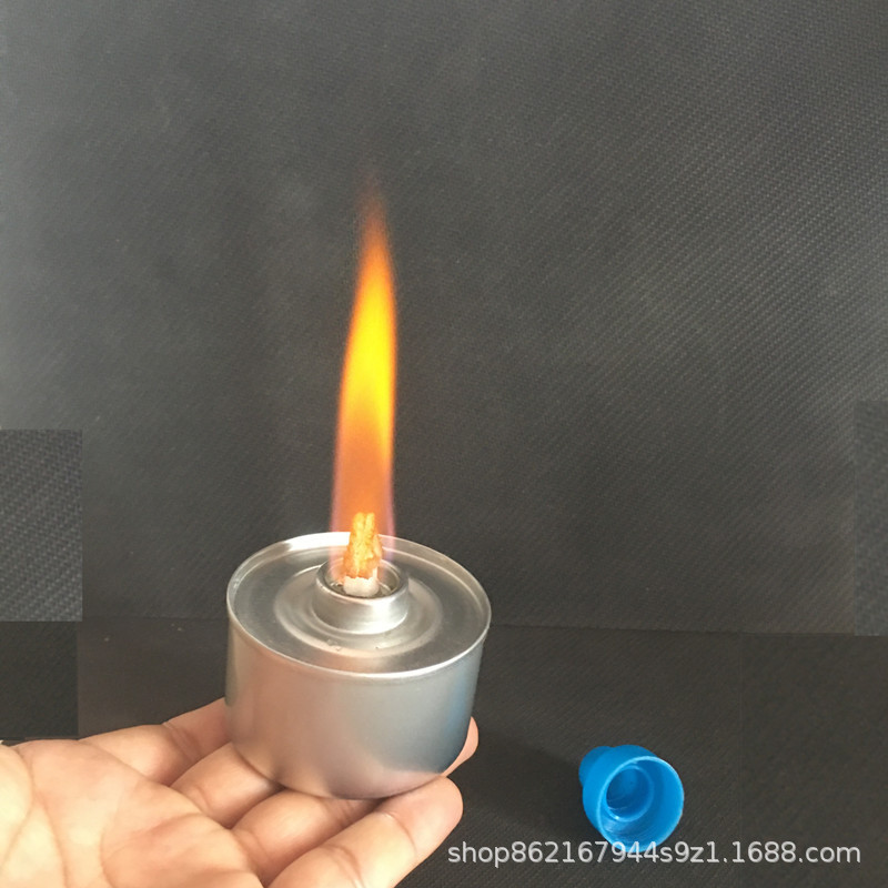 Flash Single-Head 2-Hour Eco-Friendly Oil Mineral Oil Can Alcohol Lamp for Dry Pot, Grilled Fish, Hot Dishes, Hot Pot, Tea Brewing Single-Head Burner