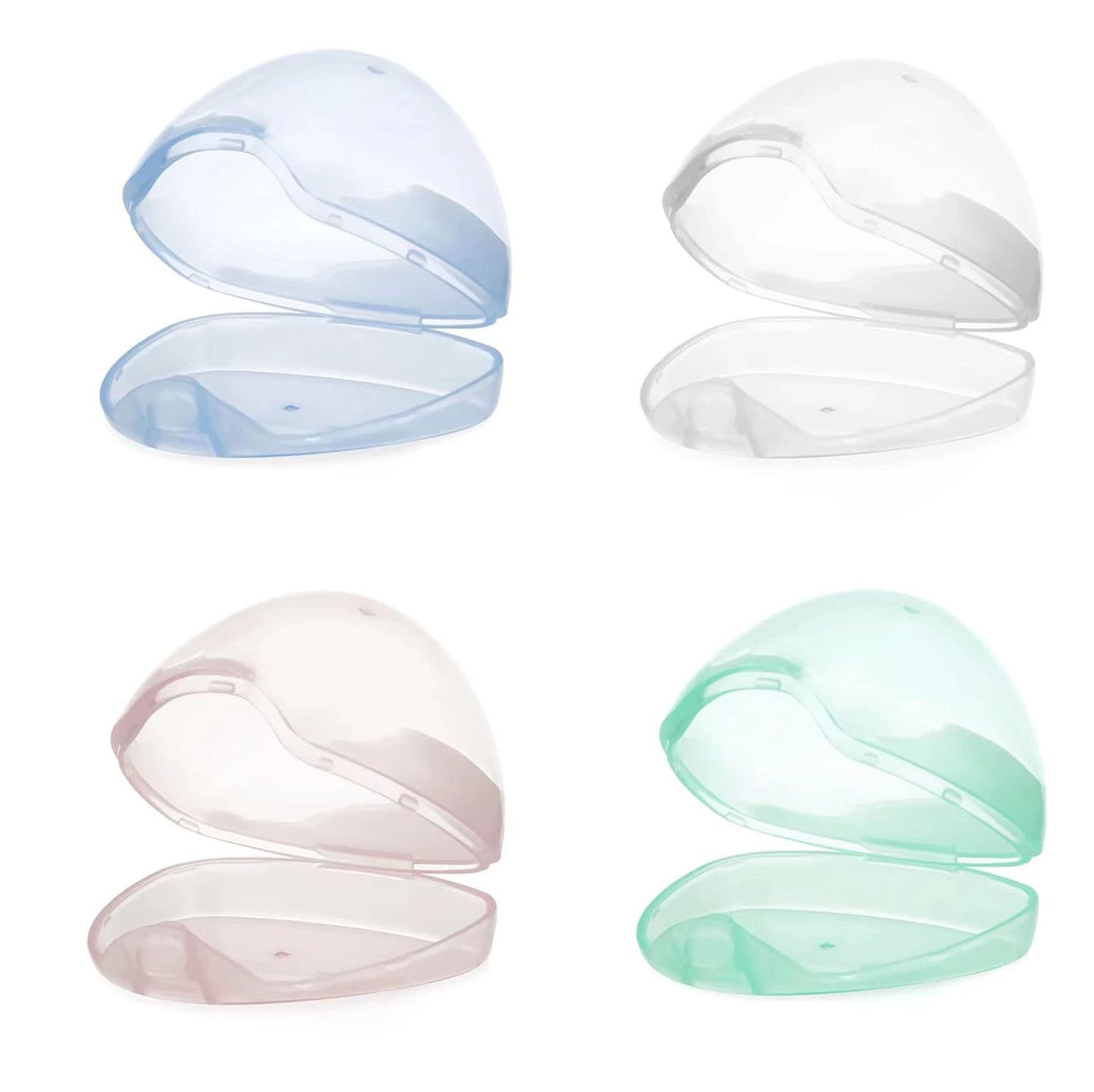 Cross-border Portable Dust-proof Triangle Nipple Storage Box Baby Plastic Storage Nipple Storage Box