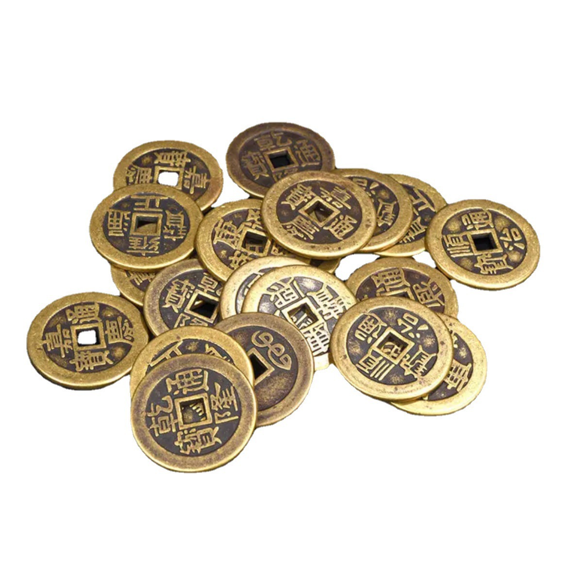Imitation copper money iron five emperor money antique coins Qing dynasty scattered money is imitation copper Shunzhi Kangxi Yongzheng Ganlong Jiaqing wholesale