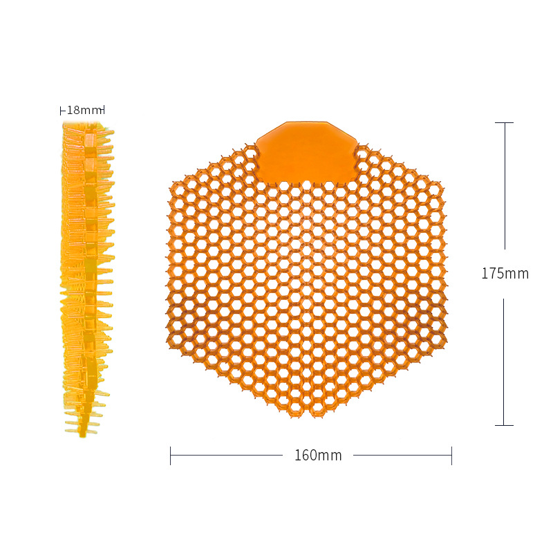 Hexagonal Splash-Proof Net Amazon Cross-Border Men's Restroom Urinal Double-Sided Burr Urinal Pad Deodorizing Fragrance Tablet Anti-Clogging