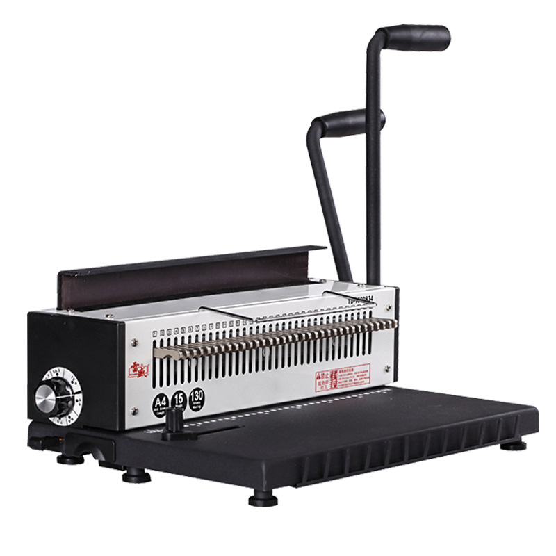 Reisheng TD-1500B34 iron ring binding machine 8 inch A5 calendar wall calendar punching ring binding machine double coil A3