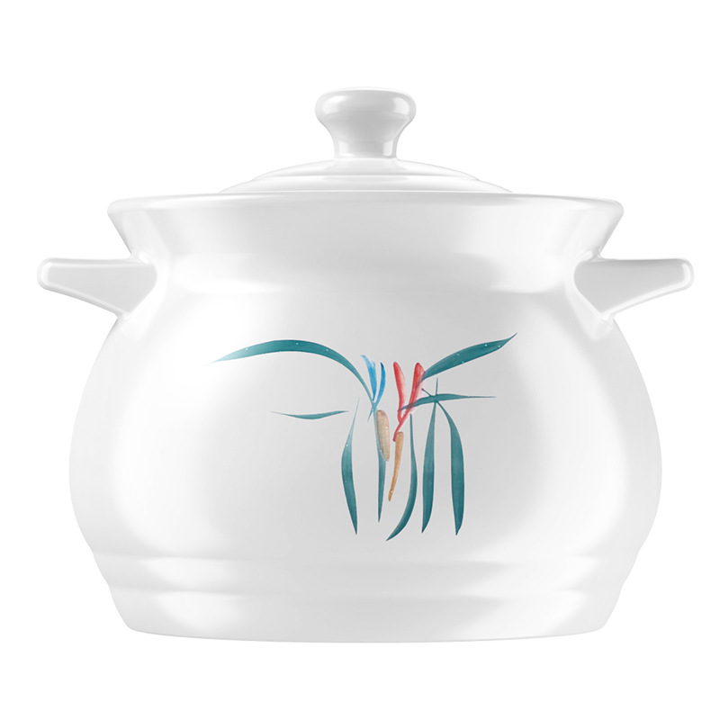 Casserole Stew Pot Ceramic Pot Household Gas Small Casserole Soup Pot Special Soup Pot for Gas Stove Soup Pot Dry Burning Pot