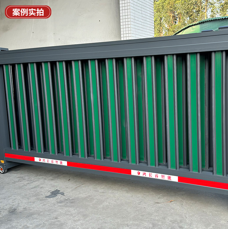 Section Sliding Door Electric Sliding Door Aluminum Alloy Segmented Telescopic Door Factory Construction Site Linear Door Automatic Sliding Door