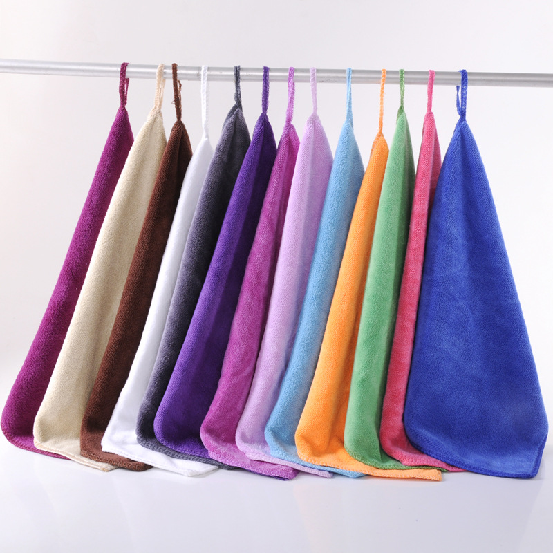 Small Towel Housekeeping Cleaning Wipe Thickened Water Absorbing Wipe Floor Wipe Glass Car Wash Wipe Tablecloth Fiber Square Towel