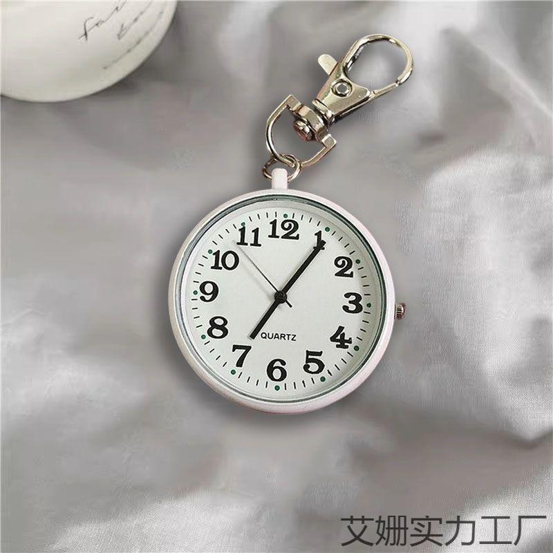 Large Digital Clear Luminous Keychain Watch Nurse Watch Student Exam Entrance Civil Servant Pocket Watch Elderly Watch
