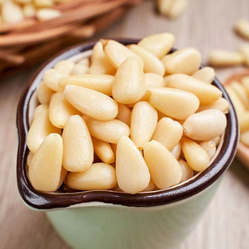 New Northeastern Pine Nuts Raw and Cooked Nuts Without Shells 500 Nuts Bagged Pregnant Women Wholesale Snacks Original Flavor 250