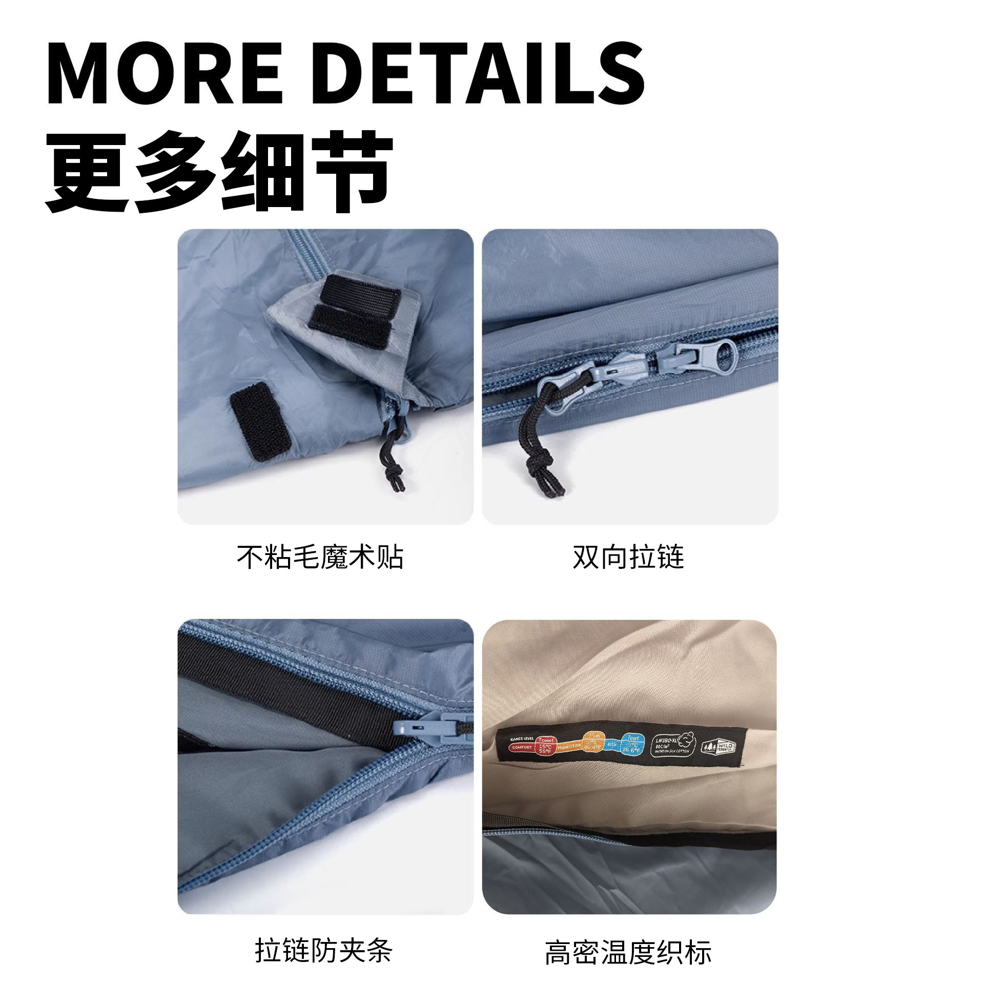 Mini Ultra-Light Adult Summer Nylon Dirt-Proof Sleeping Bag Outdoor Travel Camping down Cotton Machine Washable and Splicable