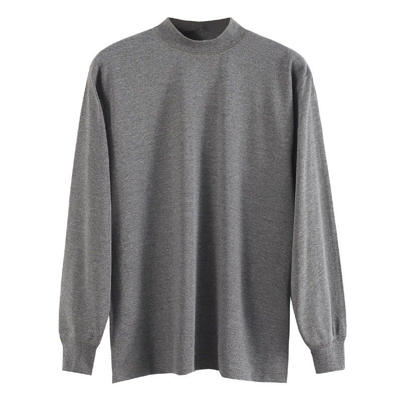 Factory Straight Hair Men's and Women's Pure Cotton Autumn Clothes, Old-Fashioned Single-Piece Middle-Aged and Elderly Large Size Cotton Inner Base Shirts