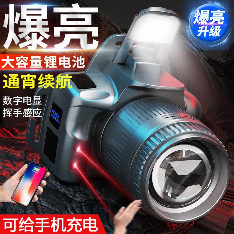 Новая мощная лампа для камеры, сенсорный свет, для дома и улицы, для ночной рыбалки