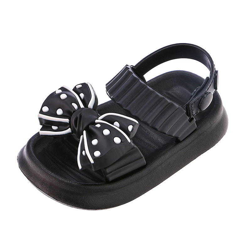 2025 New Summer Little Princess Children's Shoes Sandals Medium and Large Children's Girls Soft-Soled Anti-Slip Slippers