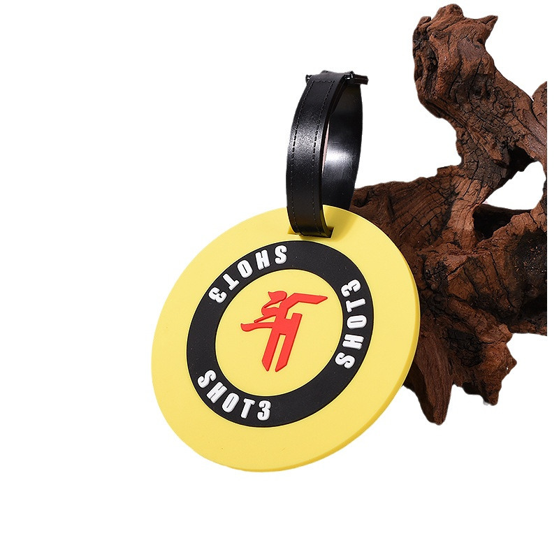 Pvc Luggage Tag Customized Anti-Lost Soft Plastic Luggage Tag Cartoon Drip Plastic Aviation Checked Luggage Tag