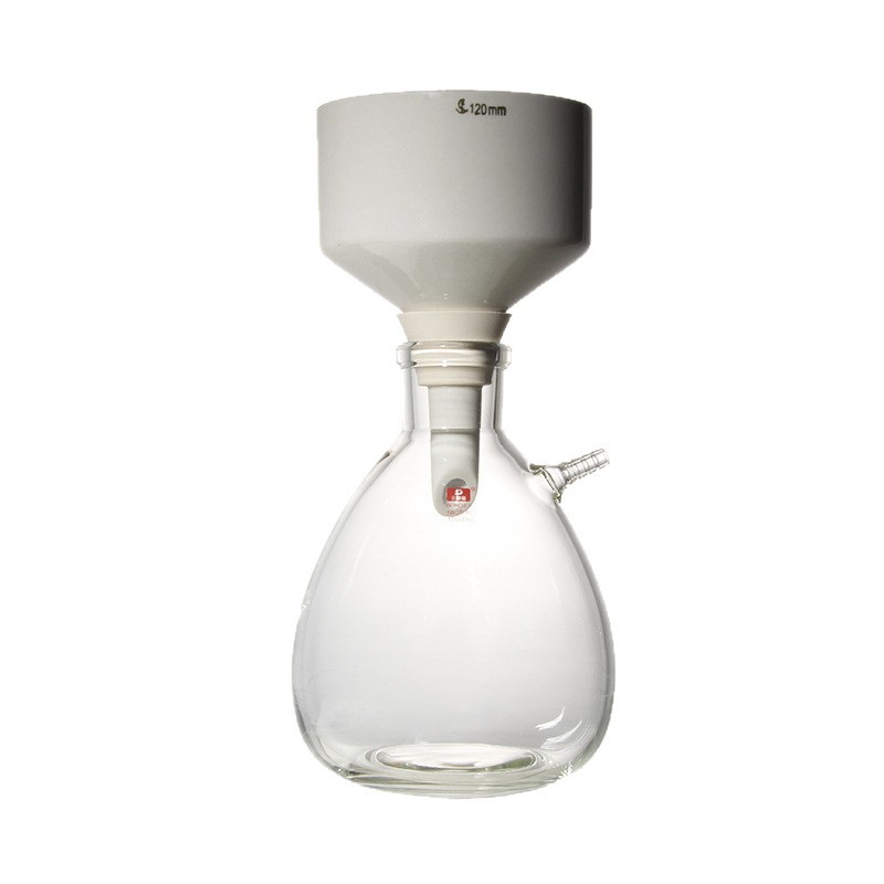 Buchner Funnel with Upper Mouth Suction Filter Bottle, Buchner Funnel Holder, Qualitative Filter Paper, Medium-Speed Suction Filter Bottle Set, Vacuum Upper Mouth Sleeve