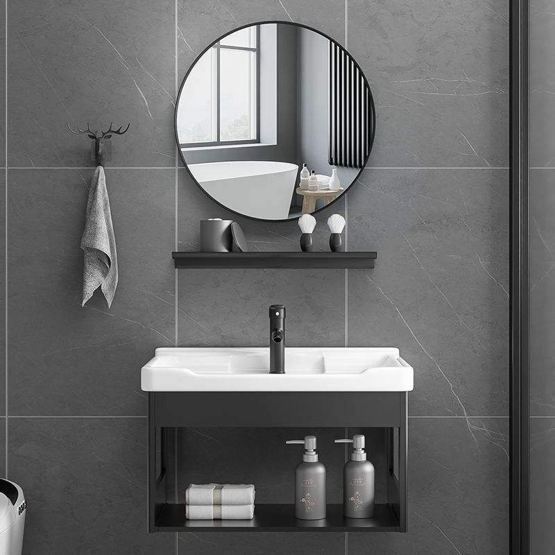 Balcony Small Washbasin Bathroom Ceramic Washbasin Simple Small Household Wall-Mounted Washbasin Combination