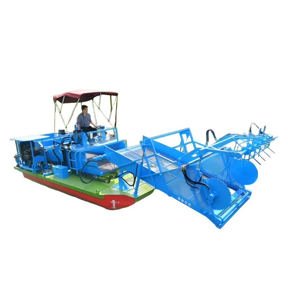 Automatic Floating Boat, 18-Year-Old Factory, Long-Term Supply of Water Hyacinth Salvage Boat, Paddle Wheel Drive, Water Weeding Boat