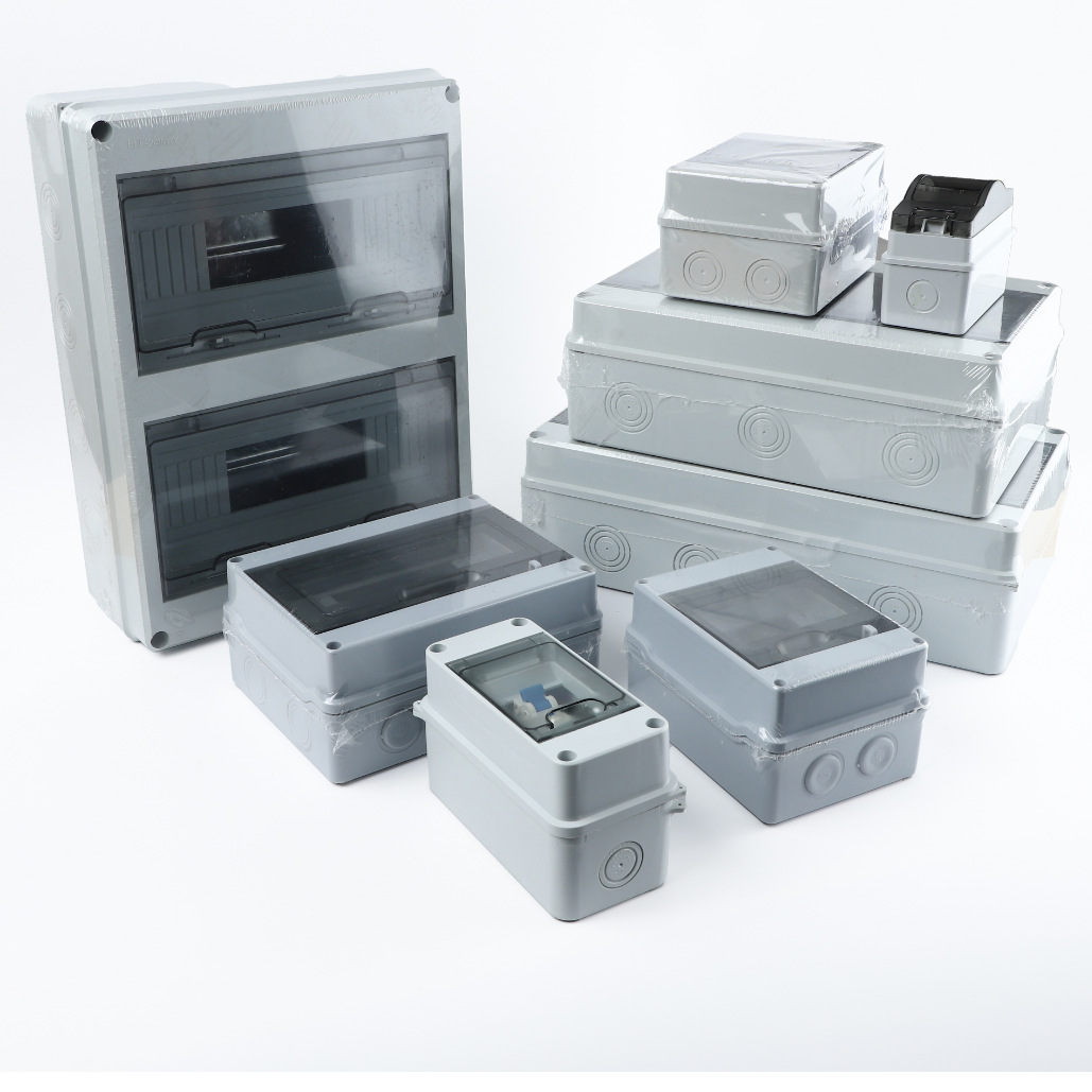 Ht Household Outdoor Concealed Waterproof and Dustproof Distribution Box All-Plastic Air Switch Box 3-24 Circuits
